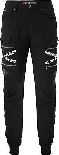 Cipo & Baxx Cargo-Hose mit trendigen Markenschriftzügen