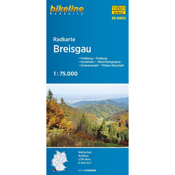 Radkarte Breisgau (RK-BW09) 1:75.000 - Fahrradkarte