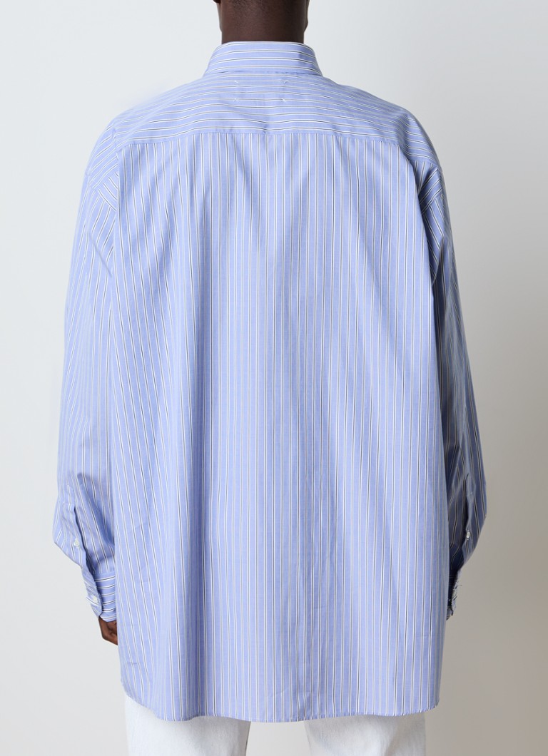 Camisa oversized Maison Margiela com estampa listrada