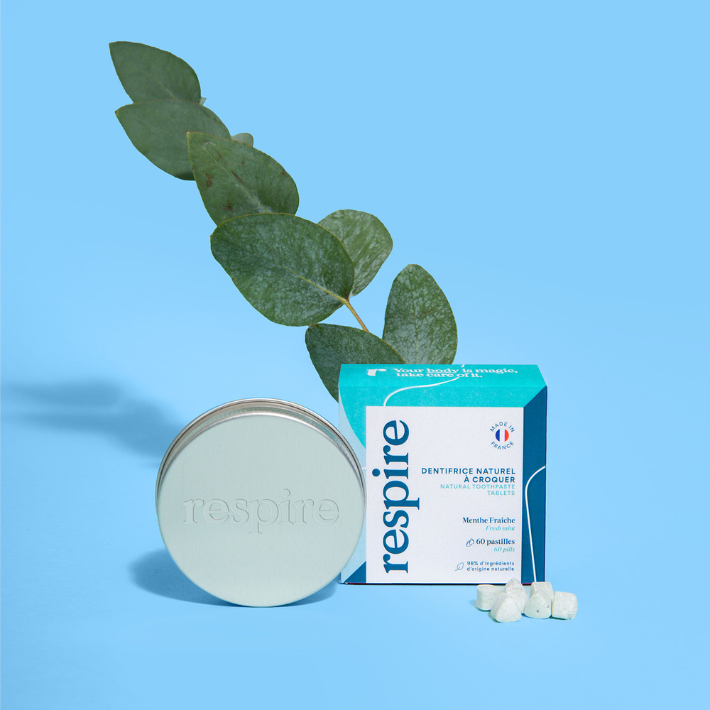 Respire Dentifrice solide 60 pastilles DENTIFRICE SOLIDE