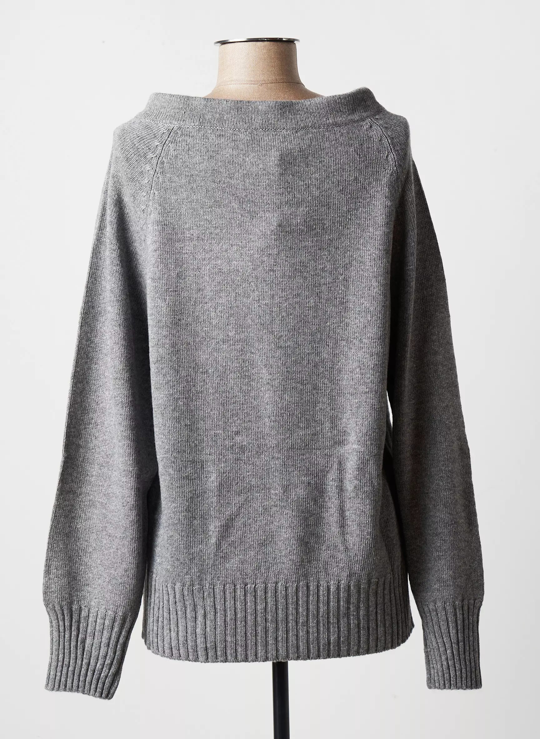 Blanc Boheme Pulls Femme couleur gris