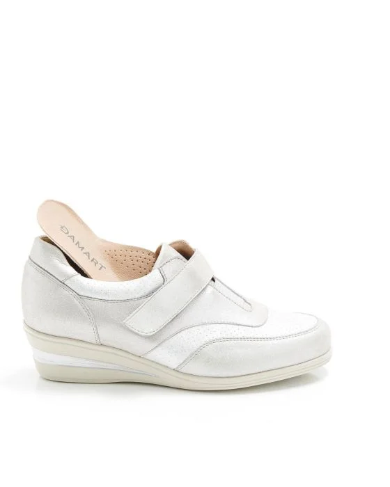 Derbies à scratch dessus cuir irisé