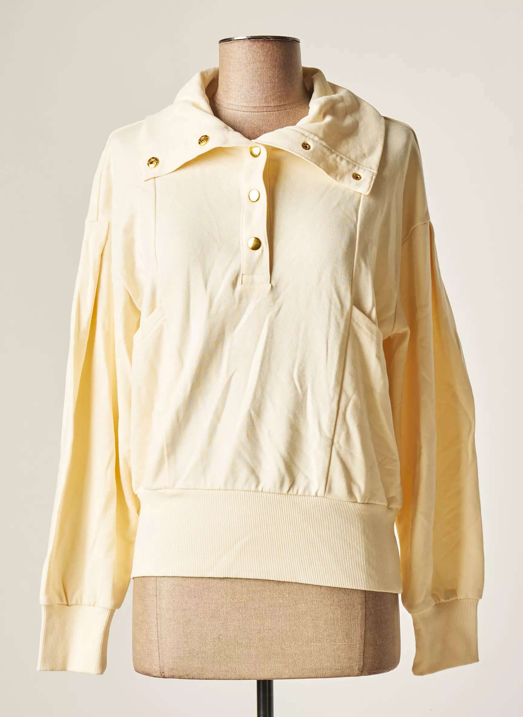 Pieces Sweats Femme couleur beige