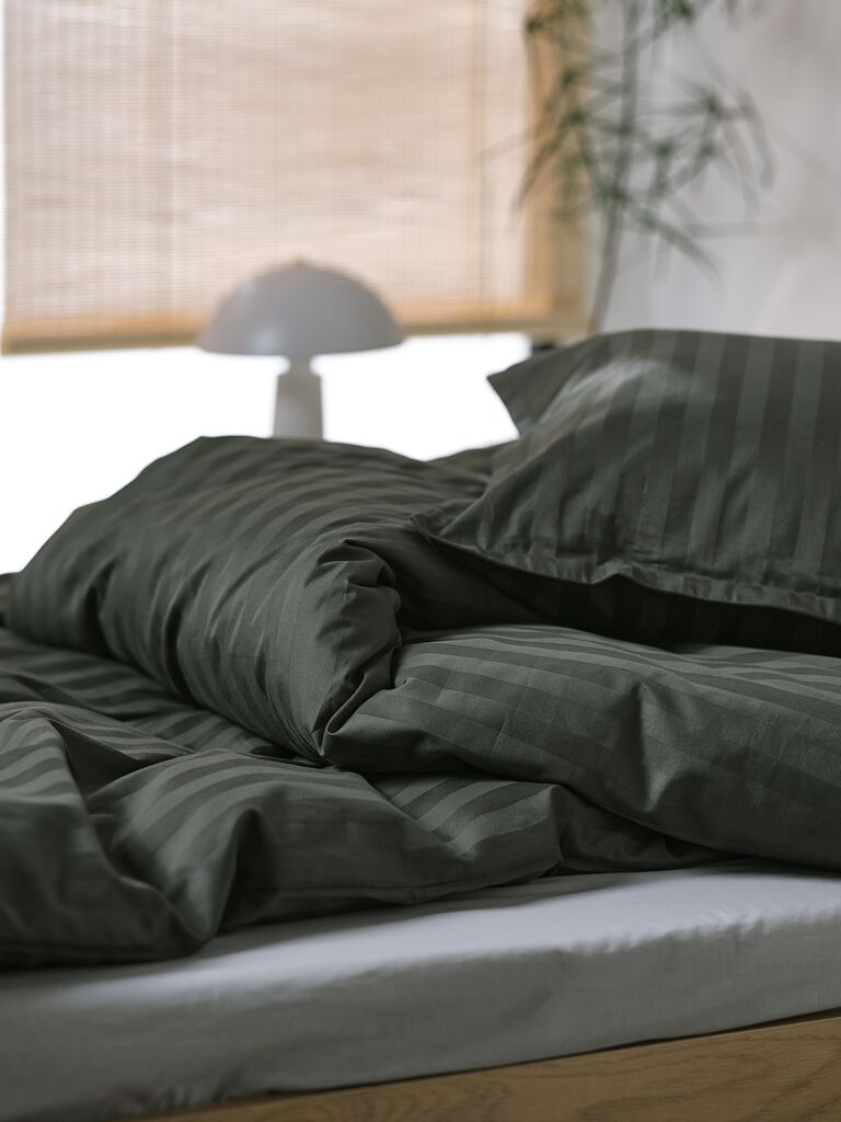 NELL Gold NELL satin bedding set 140x200 dark green