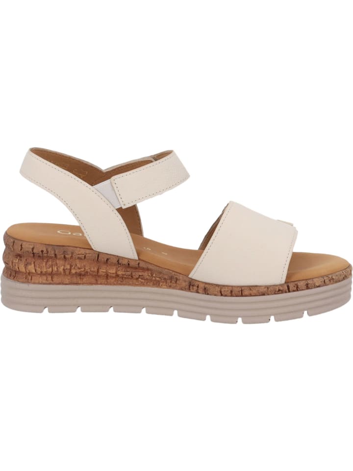 Gabor Comfort Keilsandaletten in creme (uni gold) günstig kaufen