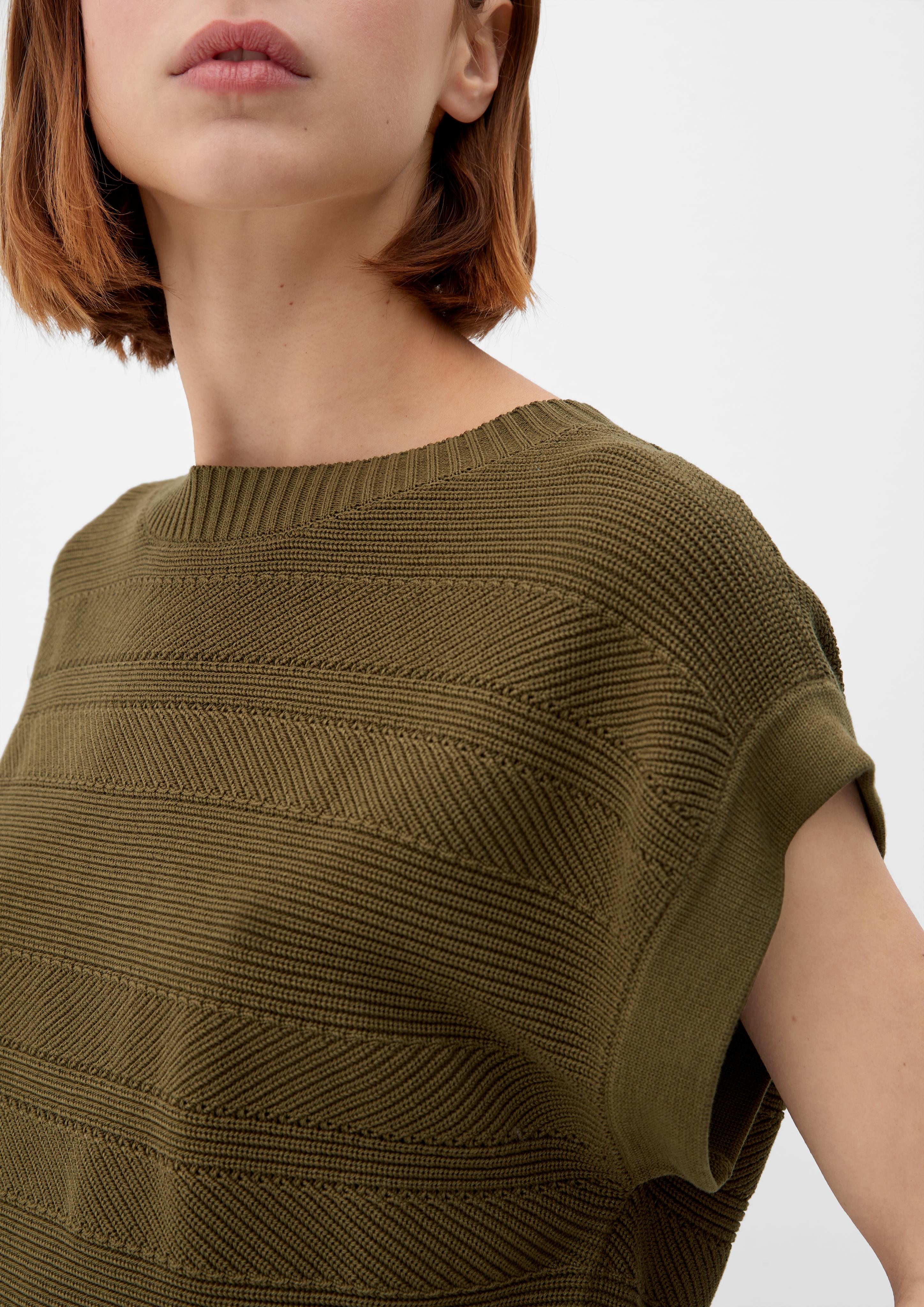 Ärmelloser Strickpullover  2132558-7723