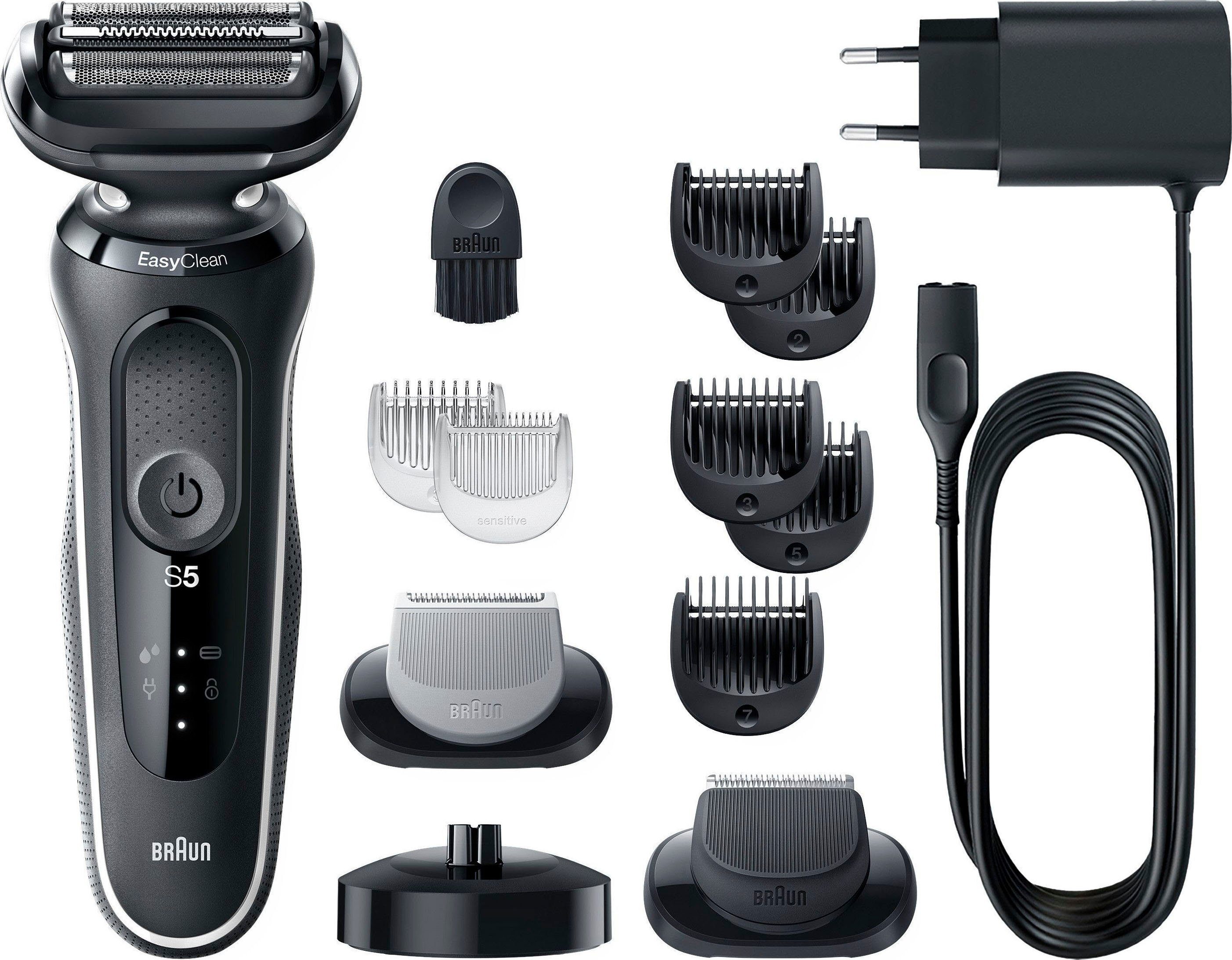 Braun Elektrorasierer Series 5 51-W4650cs, Aufsätze: 3, EasyClean, Wet&Dry