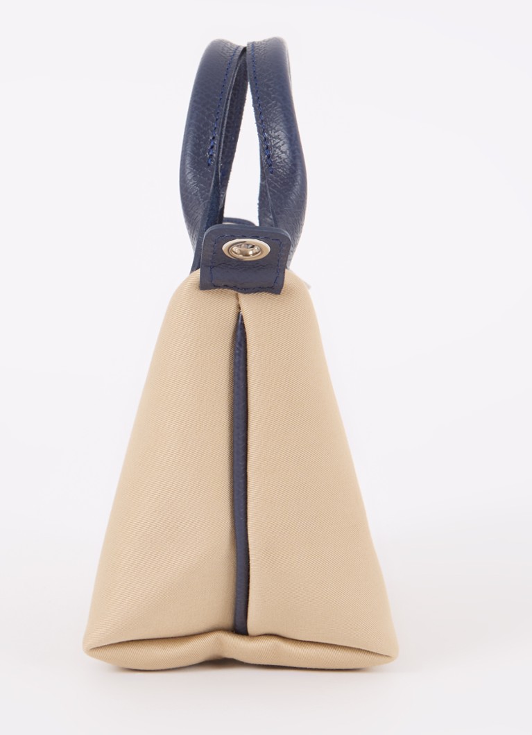 Geantă Longchamp Le Pliage Collection XS cu detalii din piele