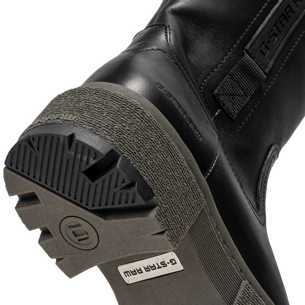 G-STAR RAW KAFEY Performance High Damen Leder Stiefel 2241 021821 BLK-OLV