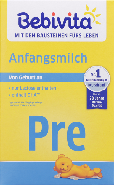 Bebivita Anfangsmilch Pre von Geburt an