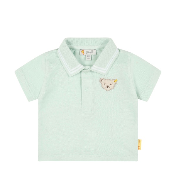Poloshirt kurzarm, hellgrün für Jungs