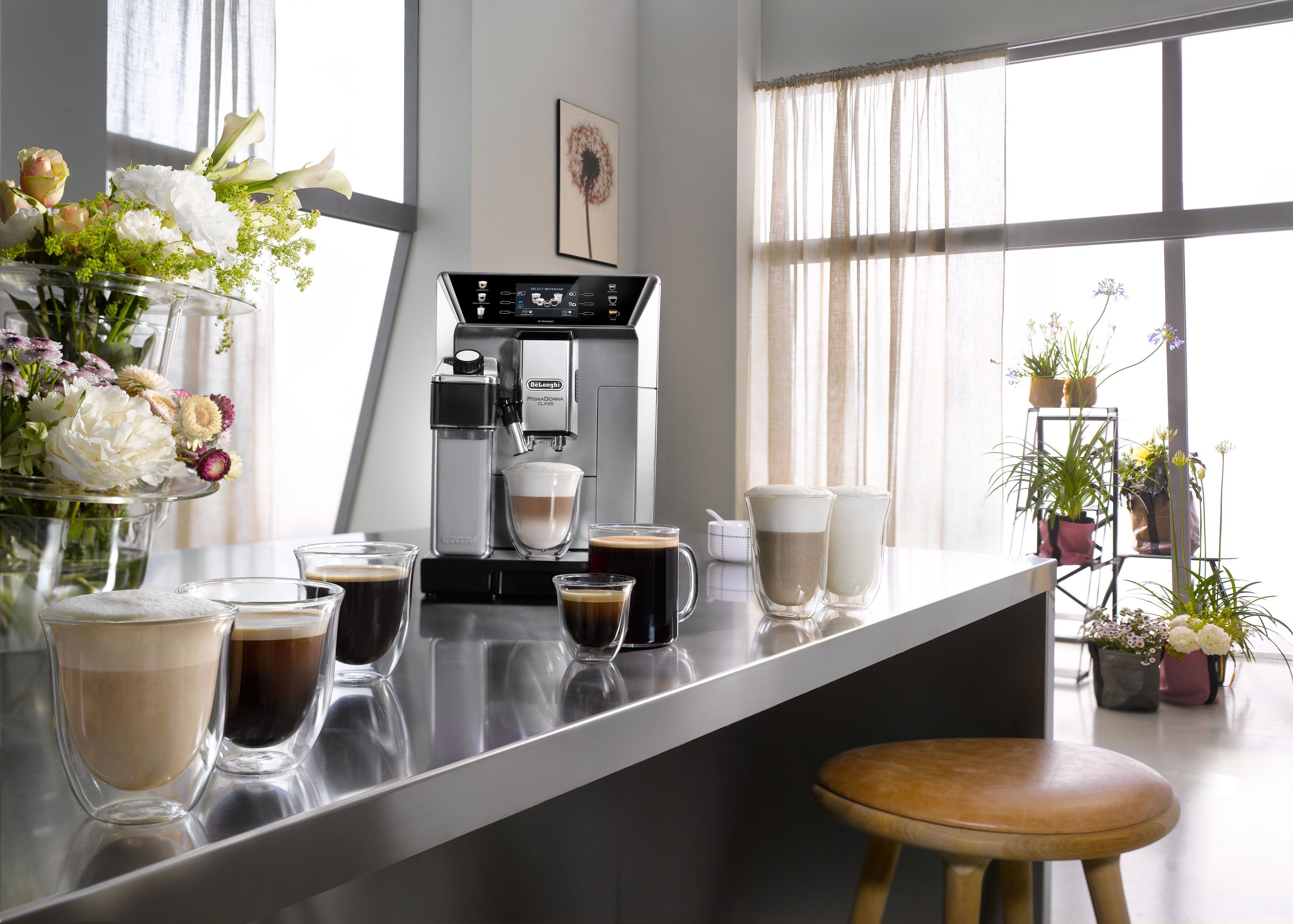 De'Longhi Kaffeevollautomat PrimaDonna Class ECAM 550.85.MS, silber