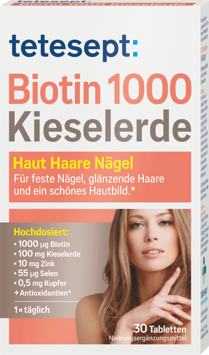 Biotin + Kieselerde Tabletten 30St., 30 g