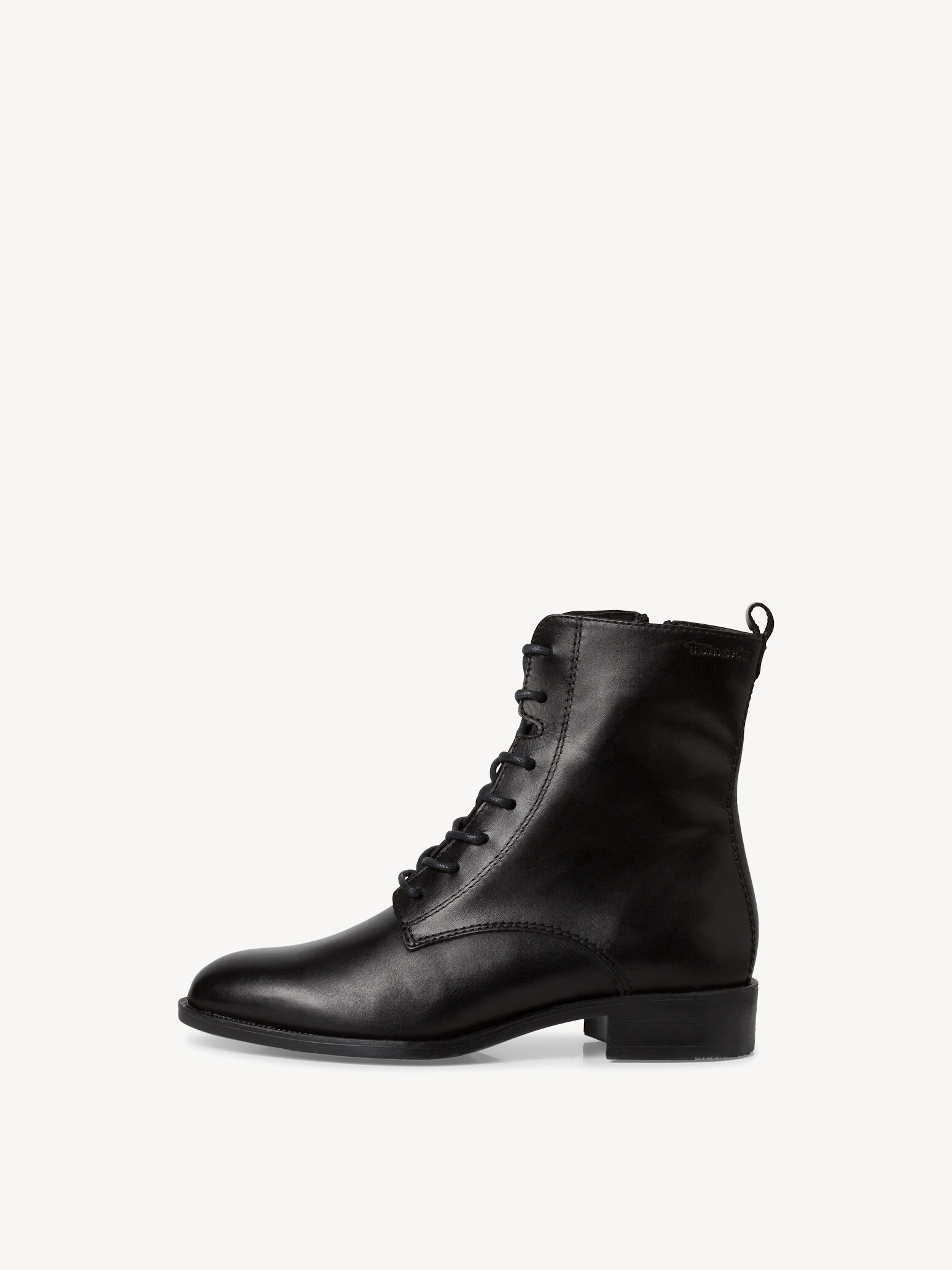 Bottine en cuir - noir