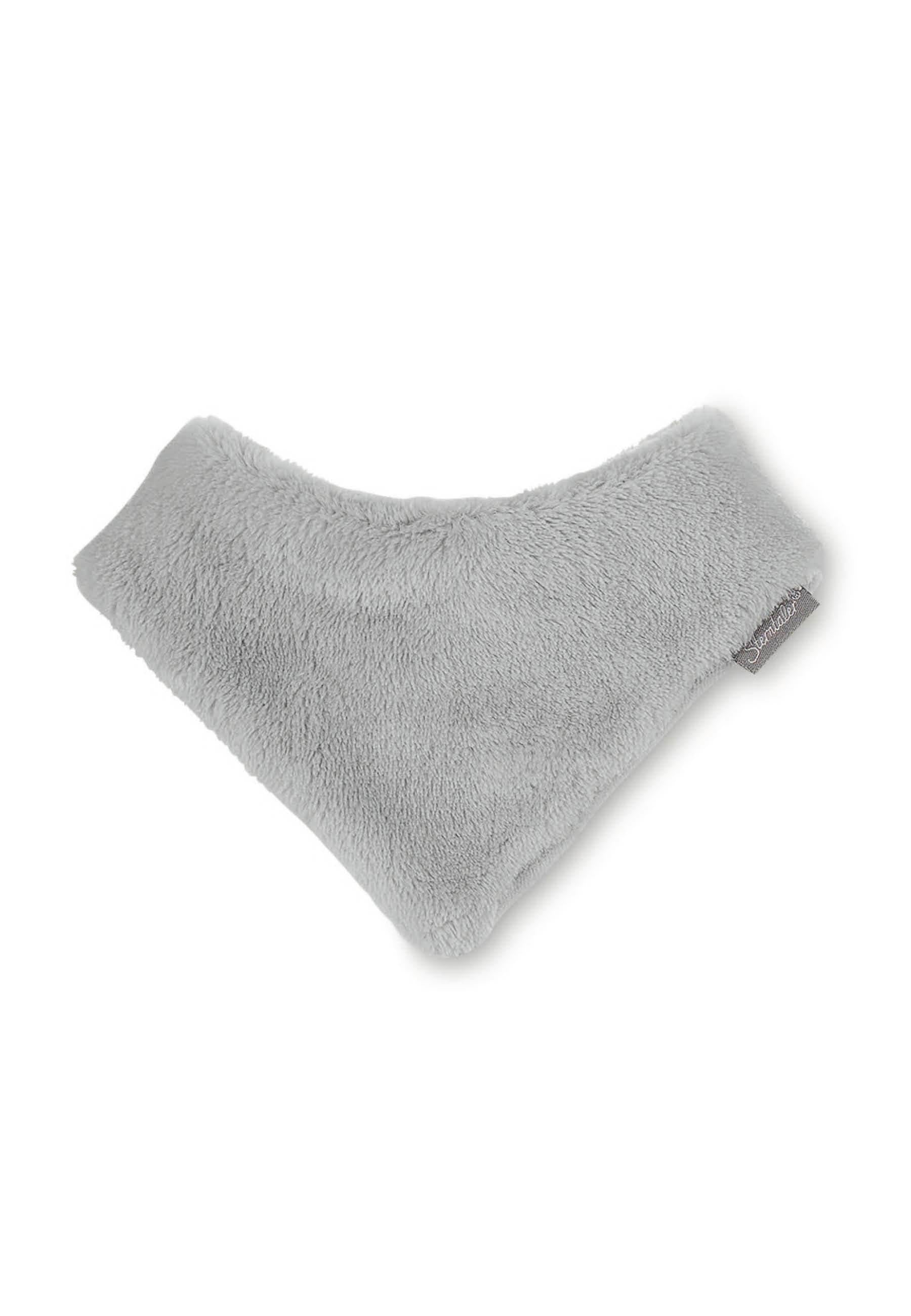 Dreieckstuch aus Teddyflausch mit Klettverschluss