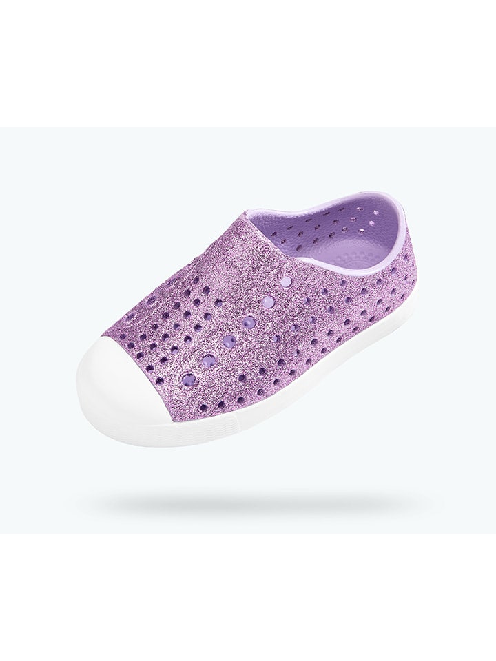 Native Slipper in Lila/ Weiß günstig kaufen