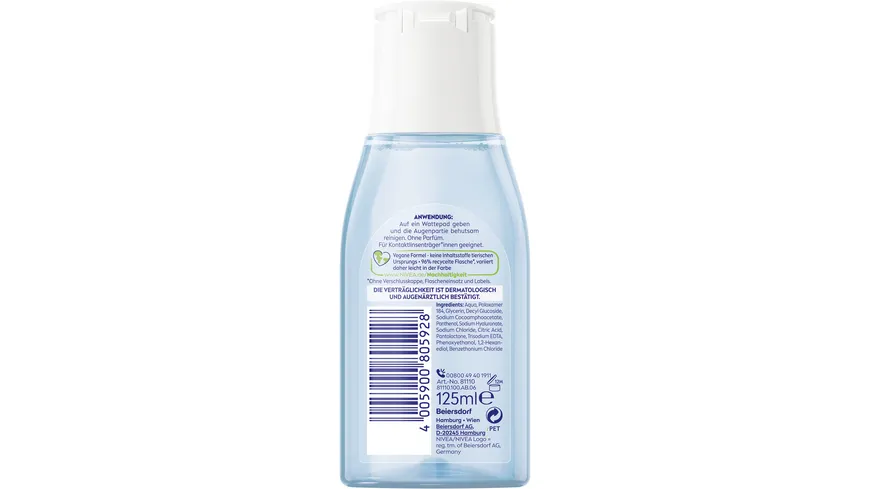 NIVEA Sanfter Augen Make-up Entferner für die sensible Augenpartie 125 ml