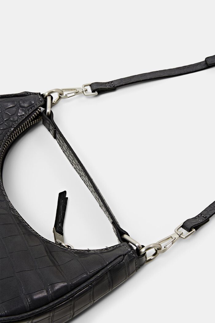 Baguette-Tasche in Lederoptik
