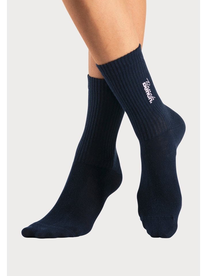 Bench Basicsocken in 1x marine, 1x hellblau-meliert, 1x rosa günstig kaufen