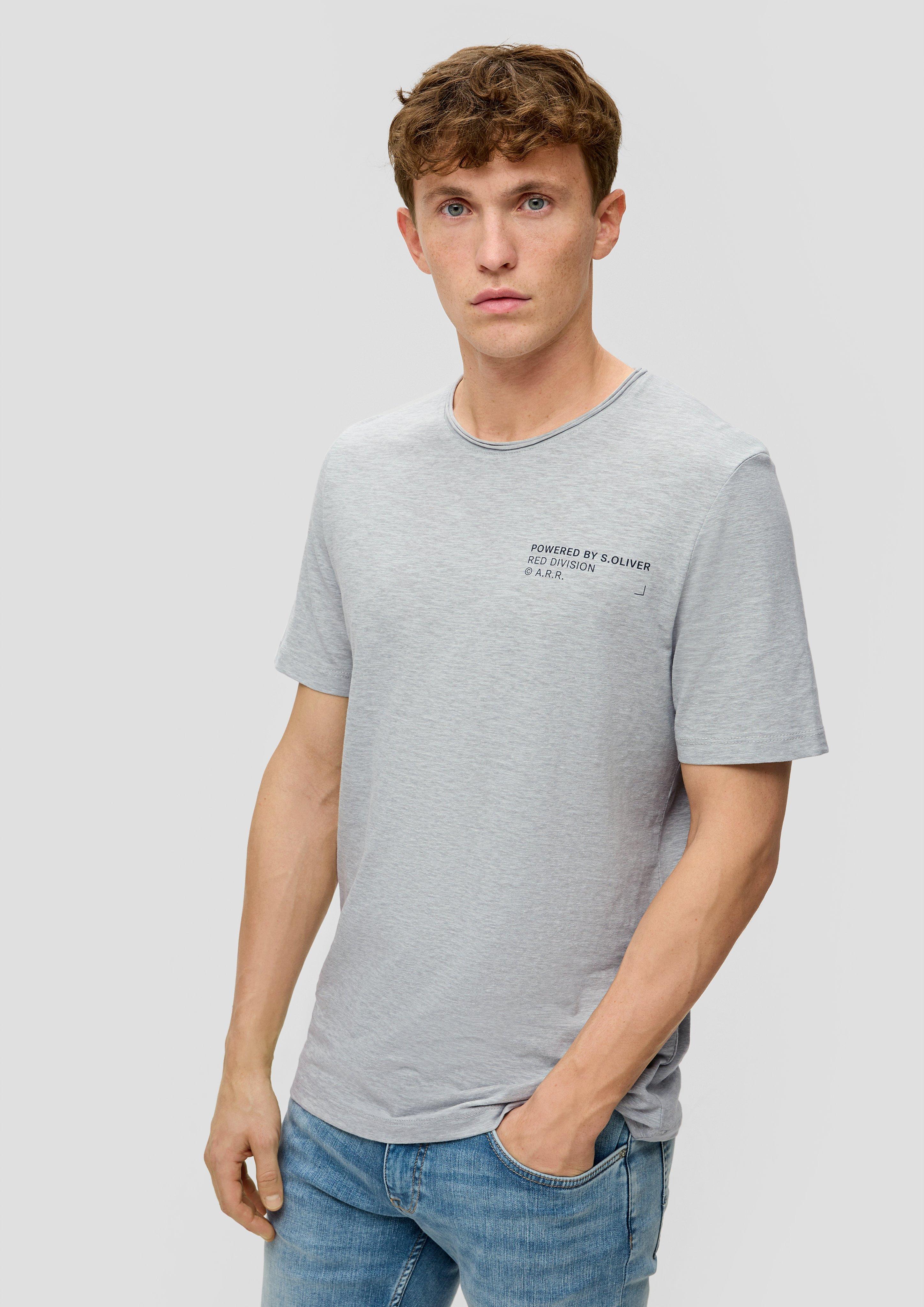 T-Shirt mit Flammgarnstruktur  2141468-9400