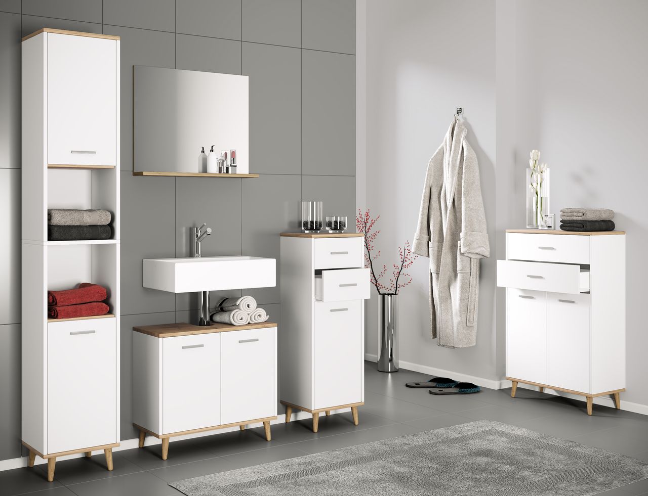 VCM Waschbeckenunterschrank 