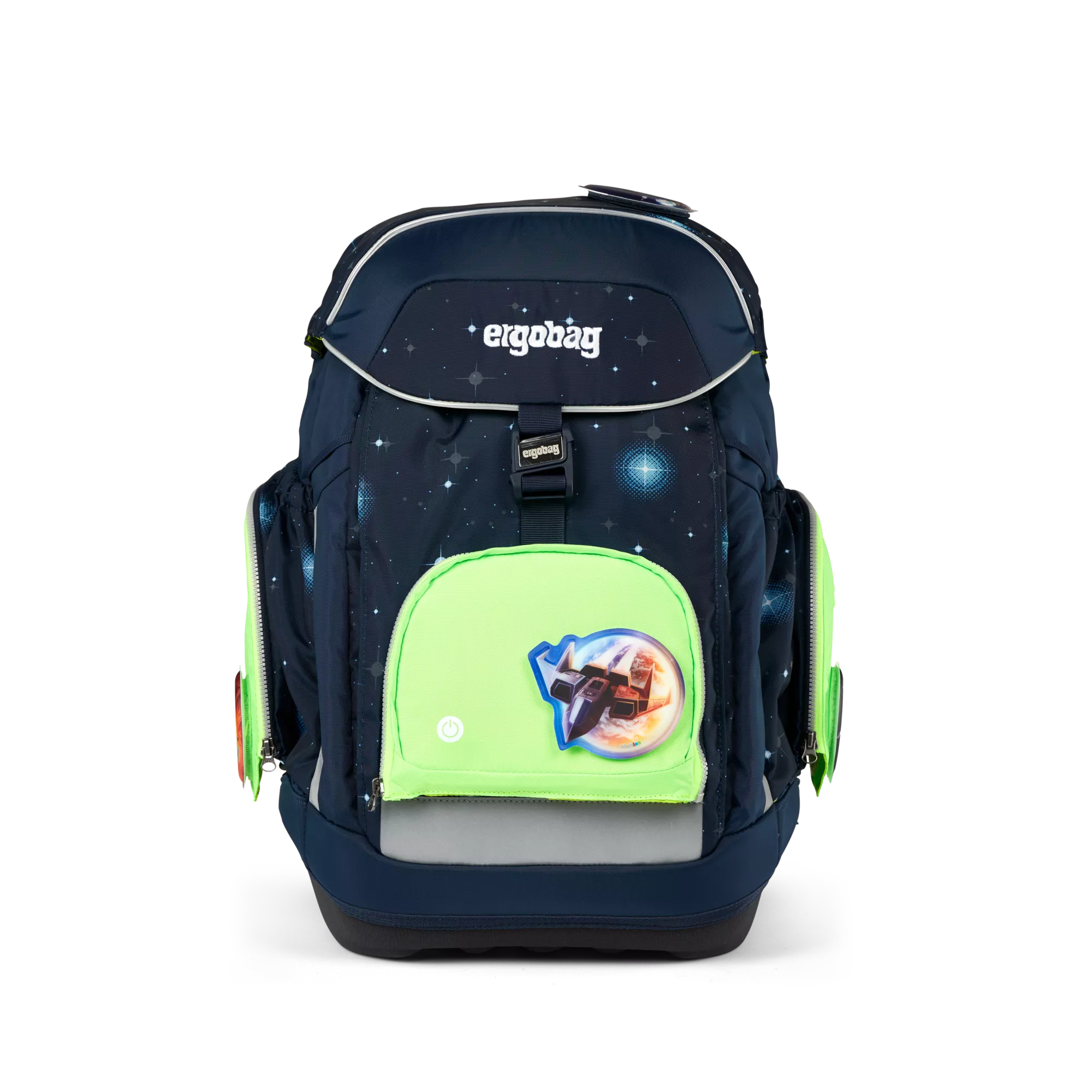 ergobag Fluo LED Zip Set Grün