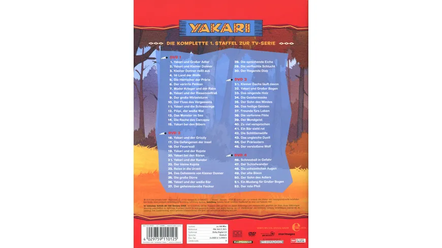 Yakari - Staffel 1  [4 DVDs]