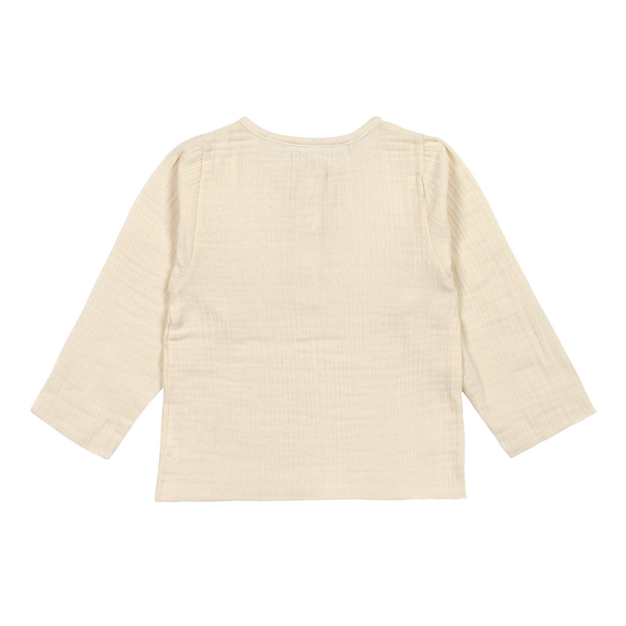 Musselin Langarmshirt - Bio Baumwolle, Hellgelb