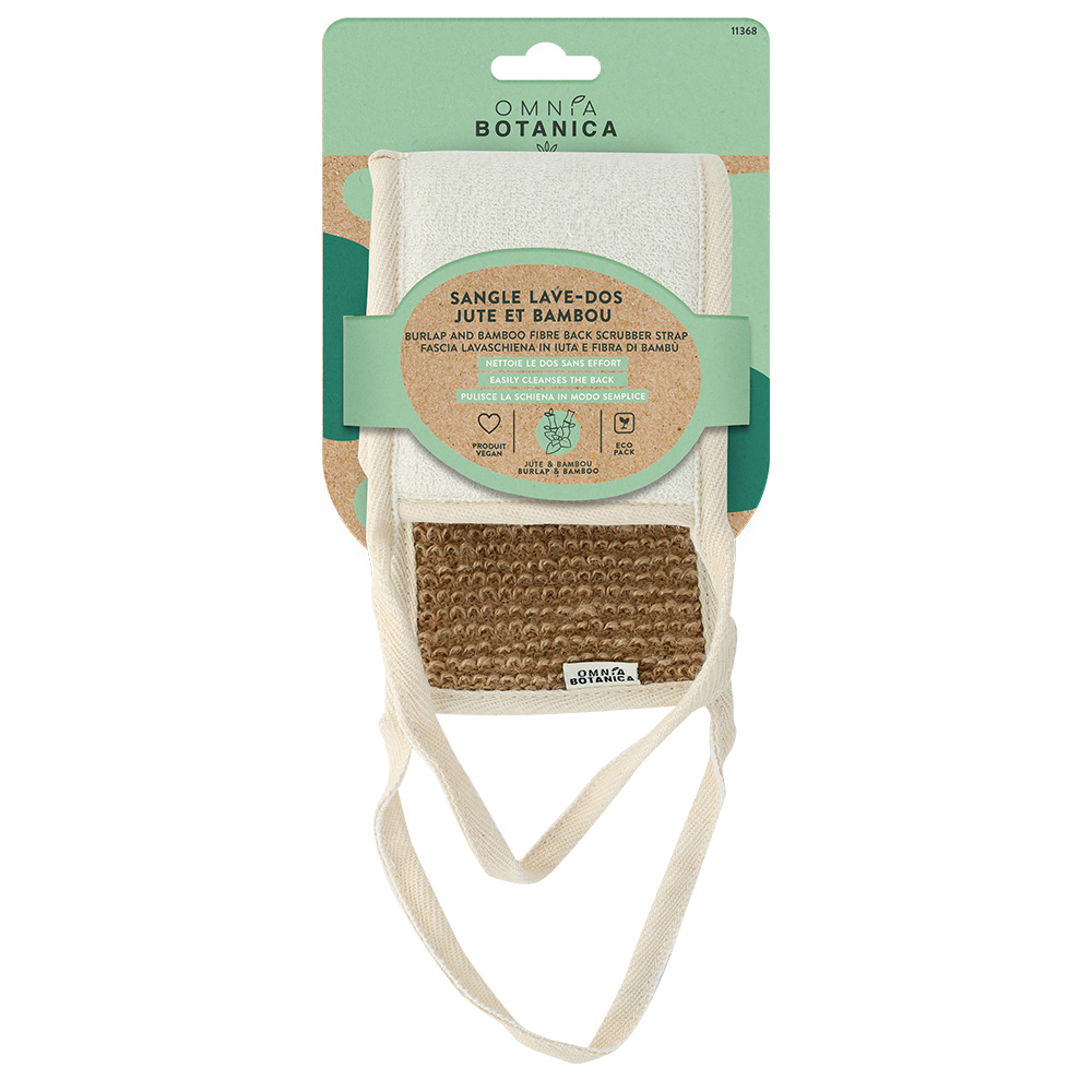 Omnia Botanica SANGLE LAVE-DOS JUTE ET BAMBOU ACCESSOIRE DOS