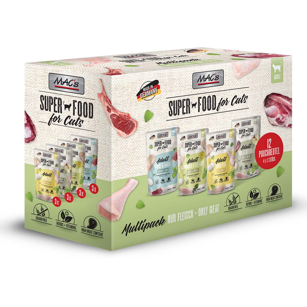 MAC's Cat Multipack nur Fleisch günstig kaufen