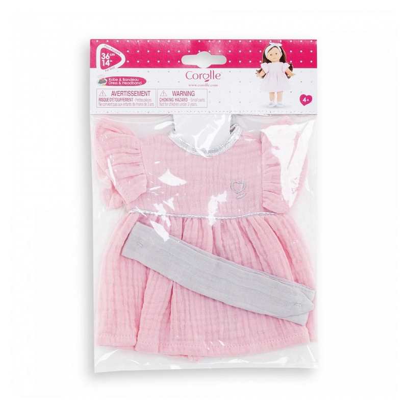 Robe et bandeau pour poupée