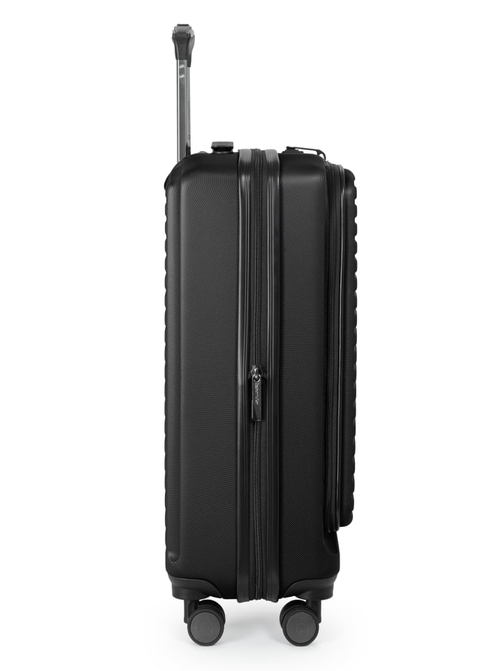 Hauptstadtkoffer Mitte - Handgepäck-Trolley Toploader, Laptop-Fach, TSA in Schwarz günstig kaufen S