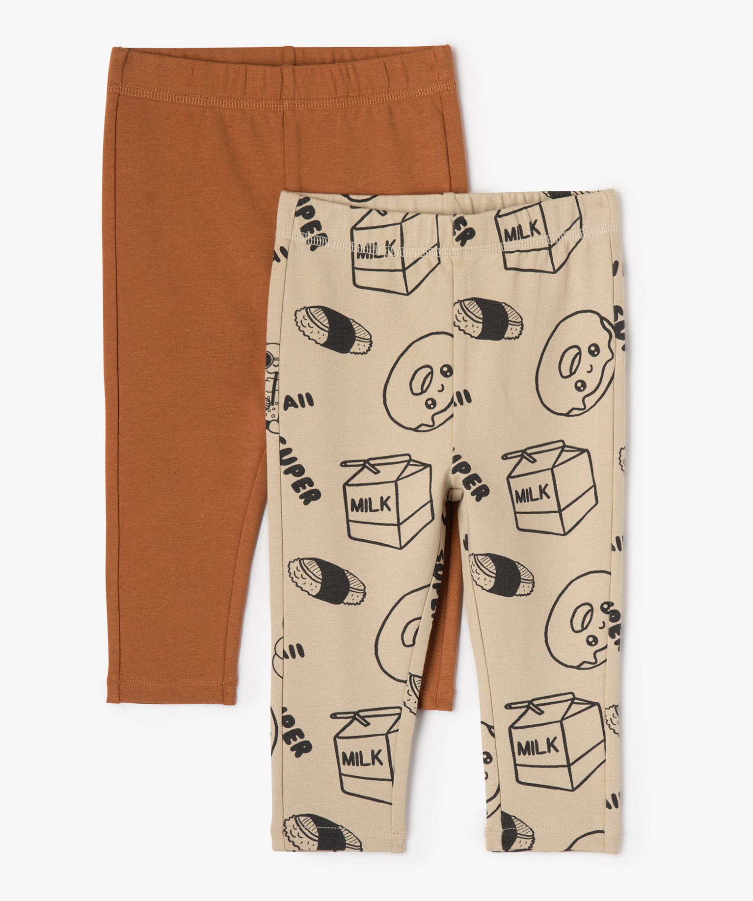 Pantalon en maille à taille élastiquée bébé Garçon (lo... ecru | GEMO
