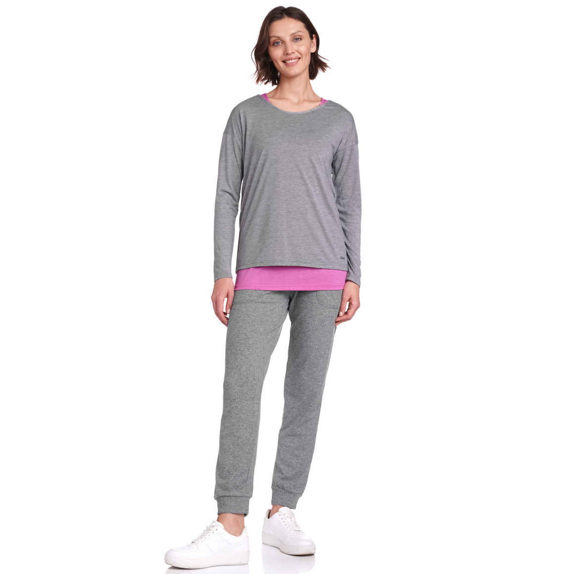Damen Yoga-Langarmshirt und Top im Set