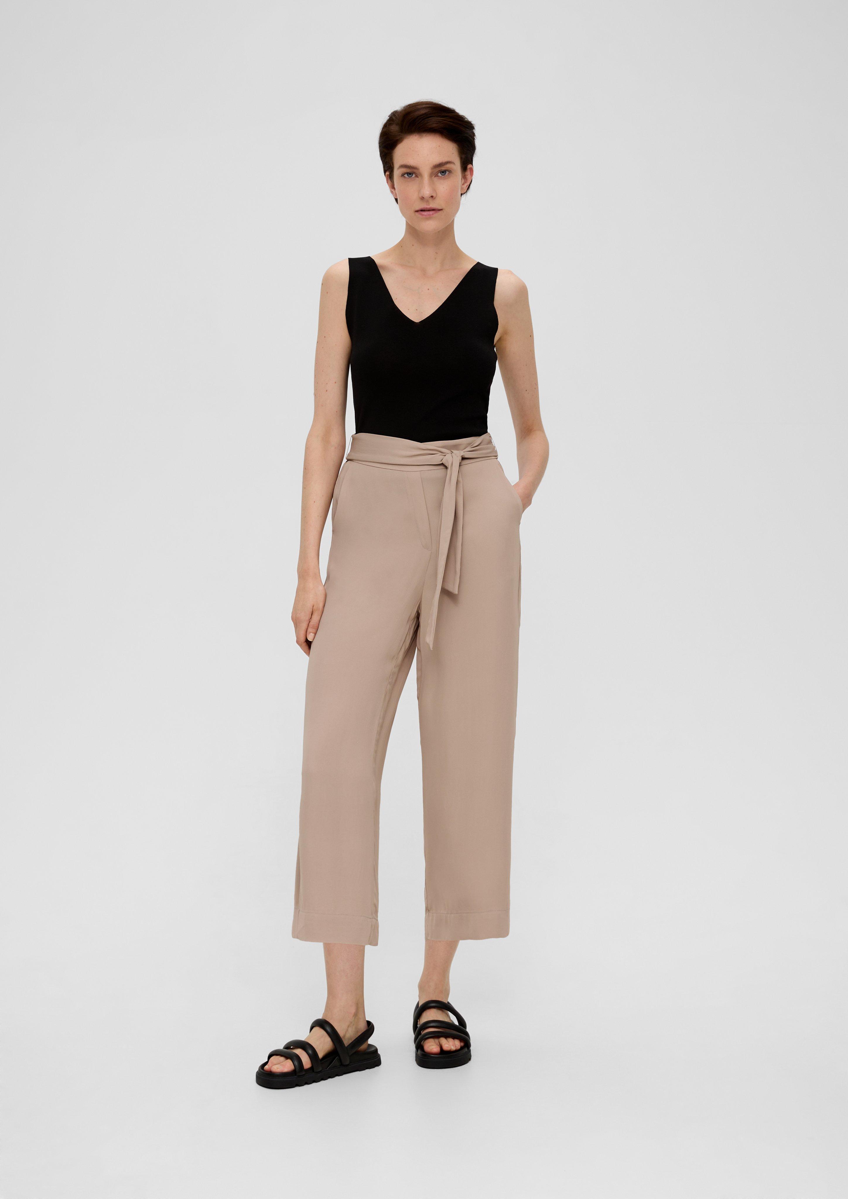 Wide Leg: Culotte aus reiner Viskose  2137643-8166