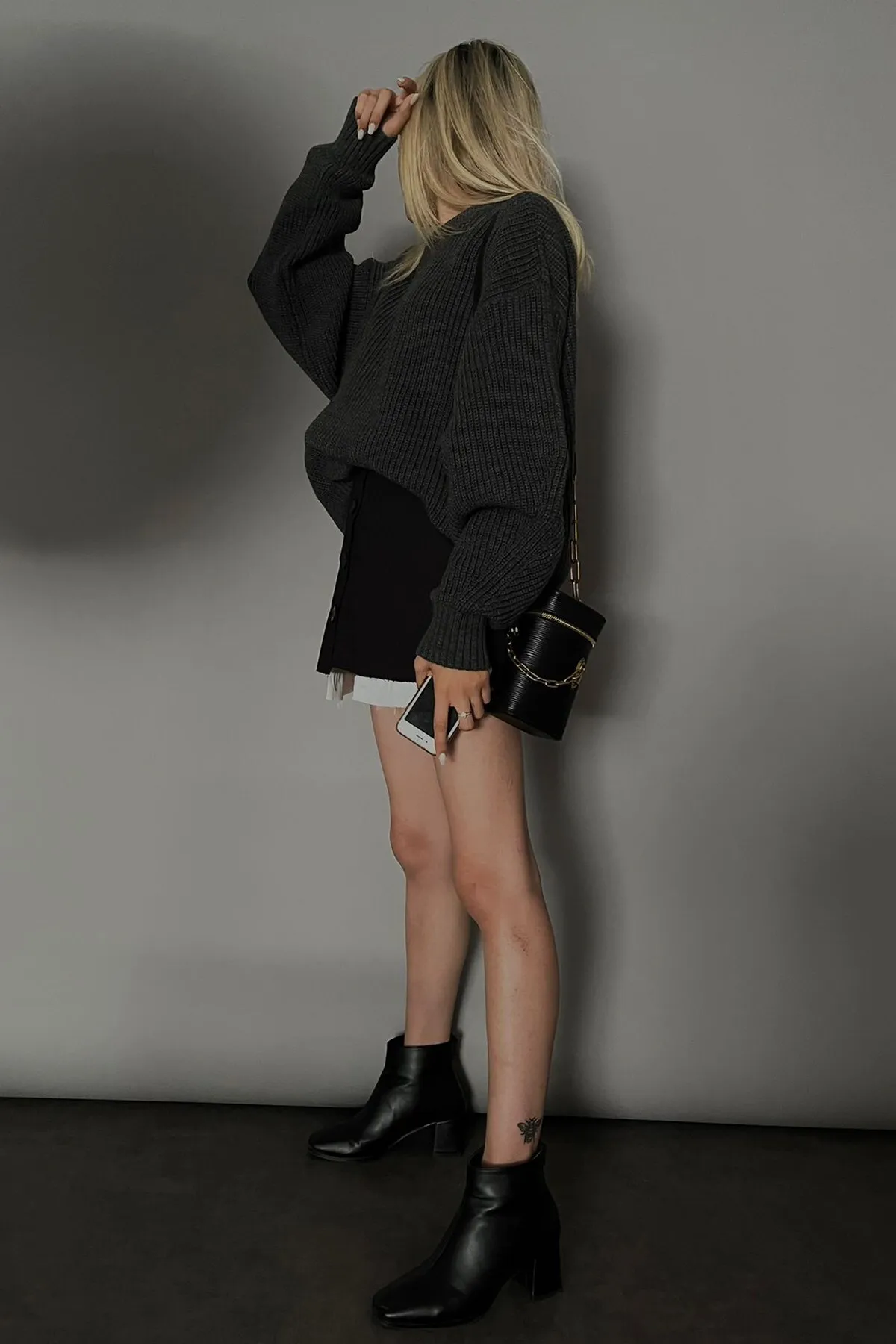 Madmext  Geräucherter Basic-Strickpullover Mg1304
