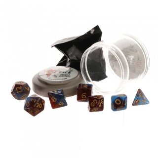 Boss Dice Set - Blue & Red Nebula (7)