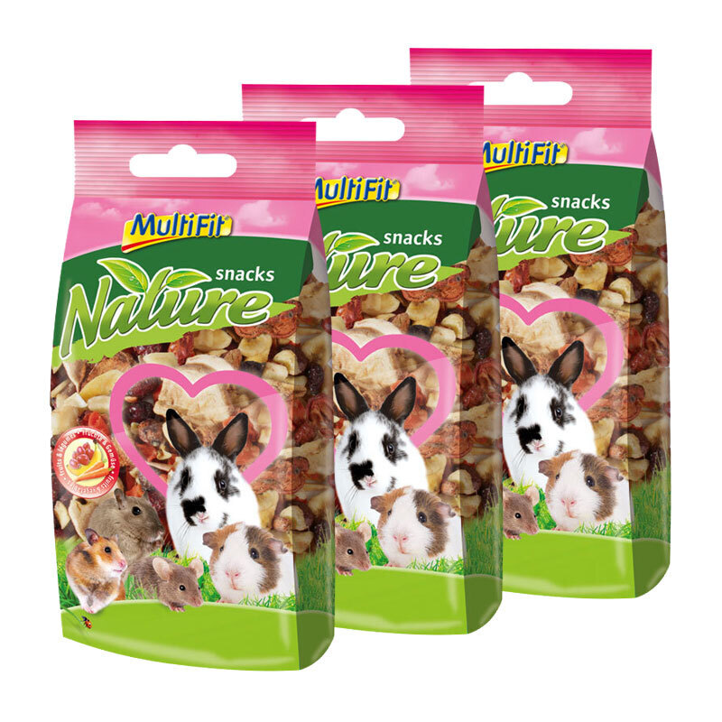 MultiFit Snacks MultiFit Nature snacks Früchte & Gemüse 3x100g