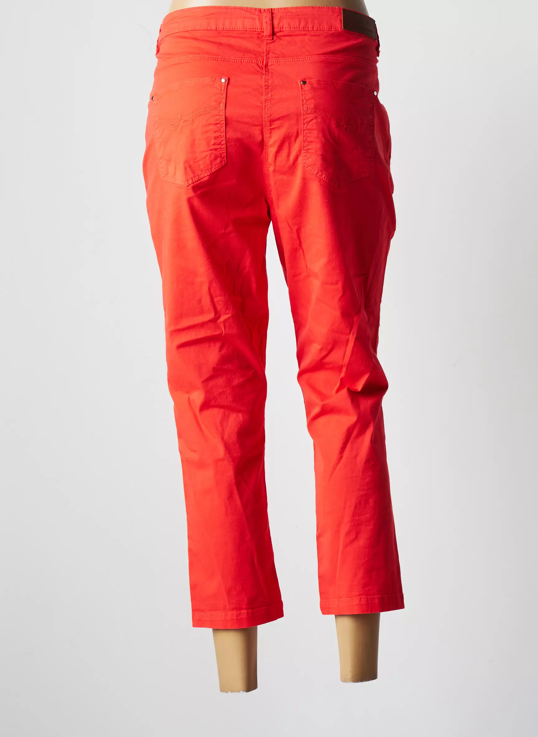 Julie Guerlande Pantalon7 8 Femme couleur rouge