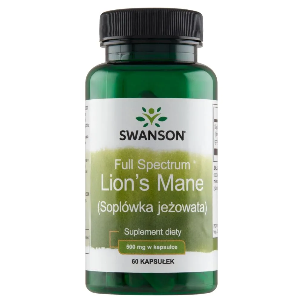 Capsules concentrées Swanson Full Spectrum Lion's Mane 500 mg