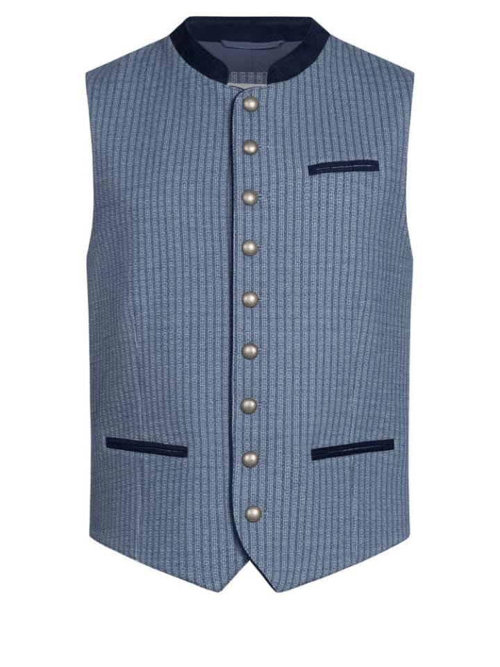 Nübler Trachtengilet Enoch in Blau günstig kaufen