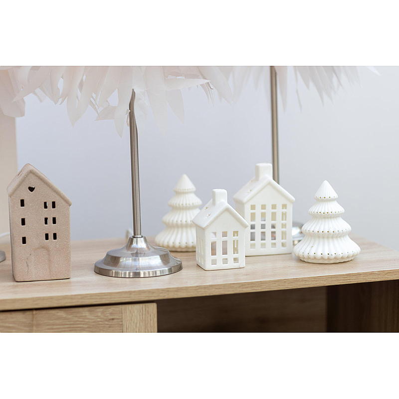 Home Lyshus 10,6x8,7x14,2 cm keramikk