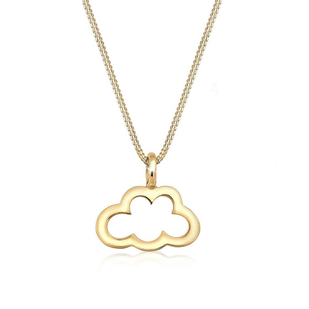 Elli Elli Collier Femme Nuage Découpé - (925/1000) Argent Bijoux