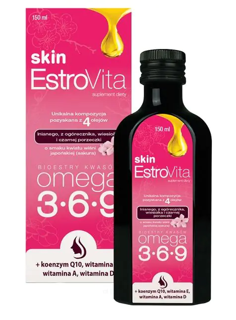 Estrovita Skin Sakura, Omega-3-6-9 kiseline, tečnost