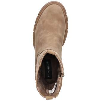 Tom Tailor Chelsea Stiefelette in beige