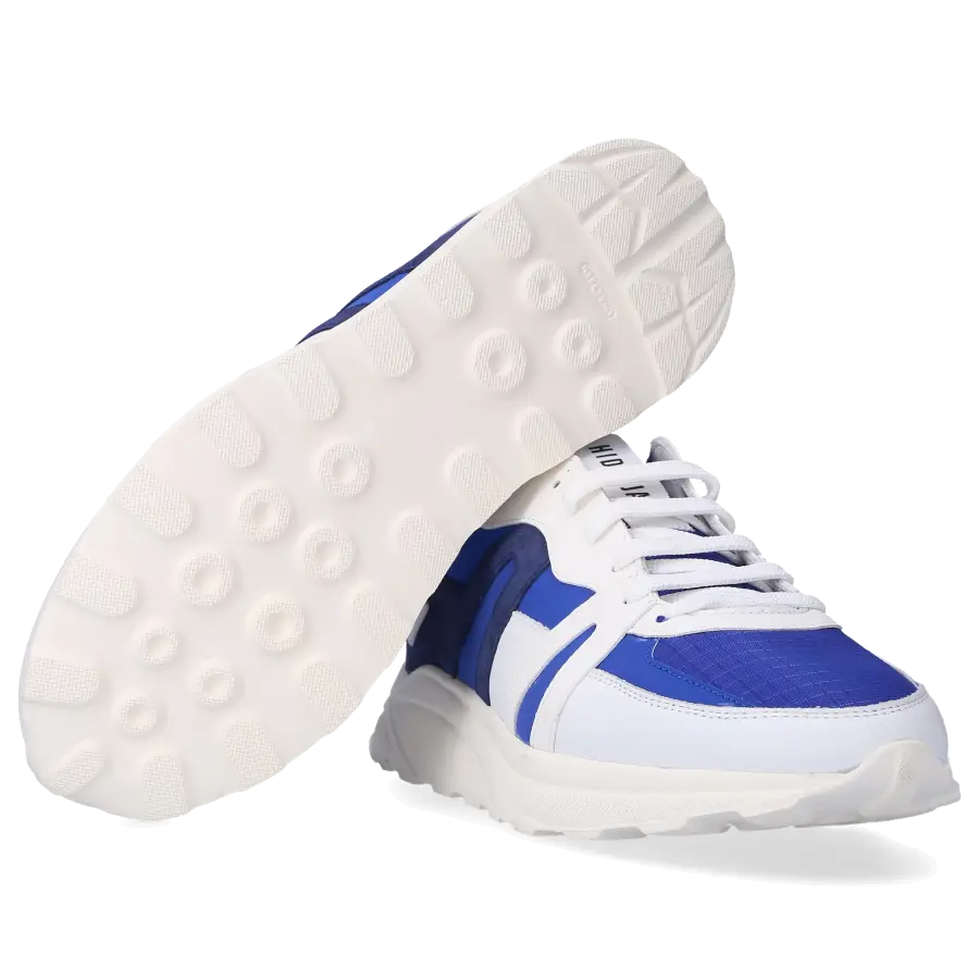 Hide & Jack - Sneaker low RUNNING JET Kalbsleder Logo blau dunkelblau - blau