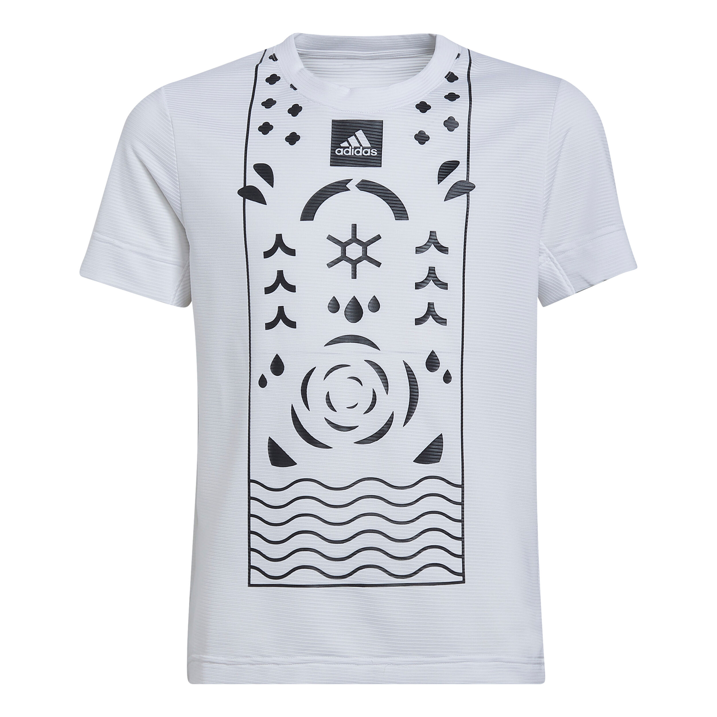 Q2 T-Shirt Jungen - Weiß, Schwarz