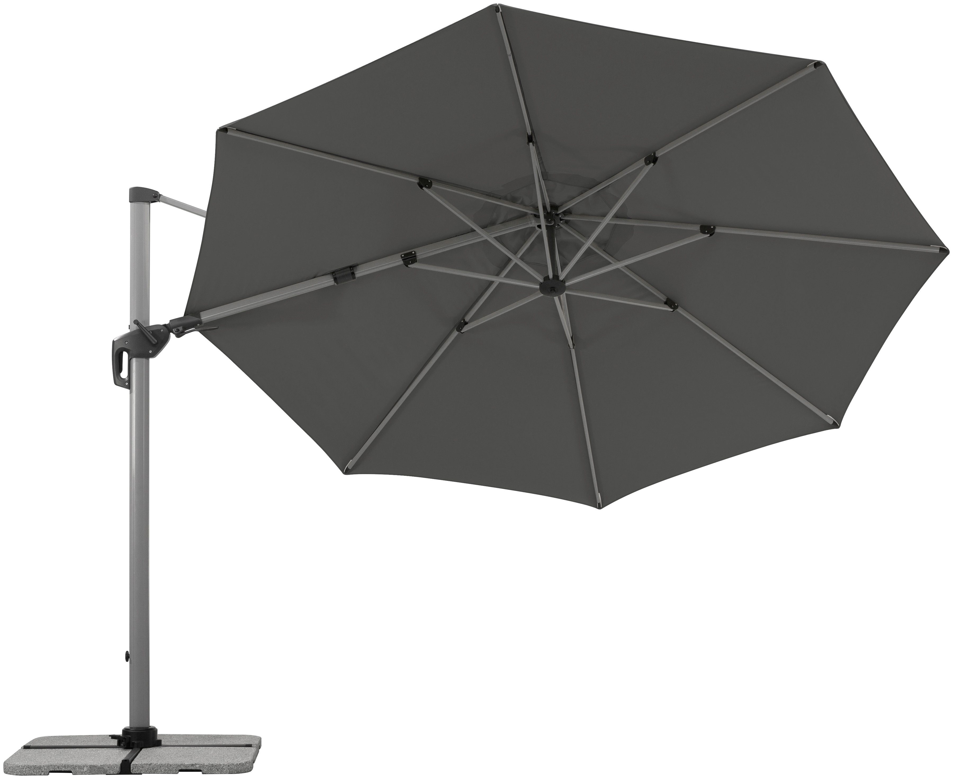 Schneider Schirme Ampelschirm Bermuda, LxB: 410x342 cm, mit Schirmständer, ohne Wegeplatten