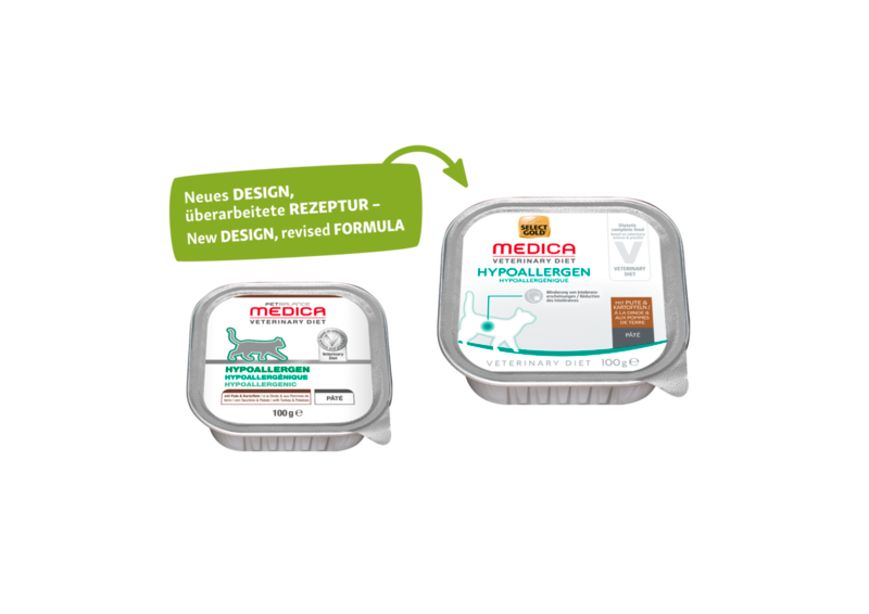 SELECT GOLD Nassfutter SELECT GOLD Medica Hypoallergen 16x100g Pute und Kartoffel