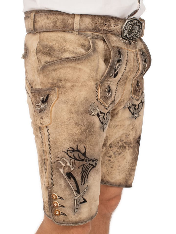 MADDOX Lederhose FELIXSEE in hellbraun günstig kaufen